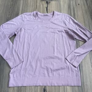 Lululemon Swiftly Relaxed Long Sleeve Top Size 10 12 Large Dusty Rose Pink